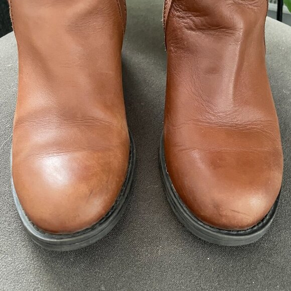 Franco Sarto Women's size 7 Cognac Boots Leather - Picture 7 of 10